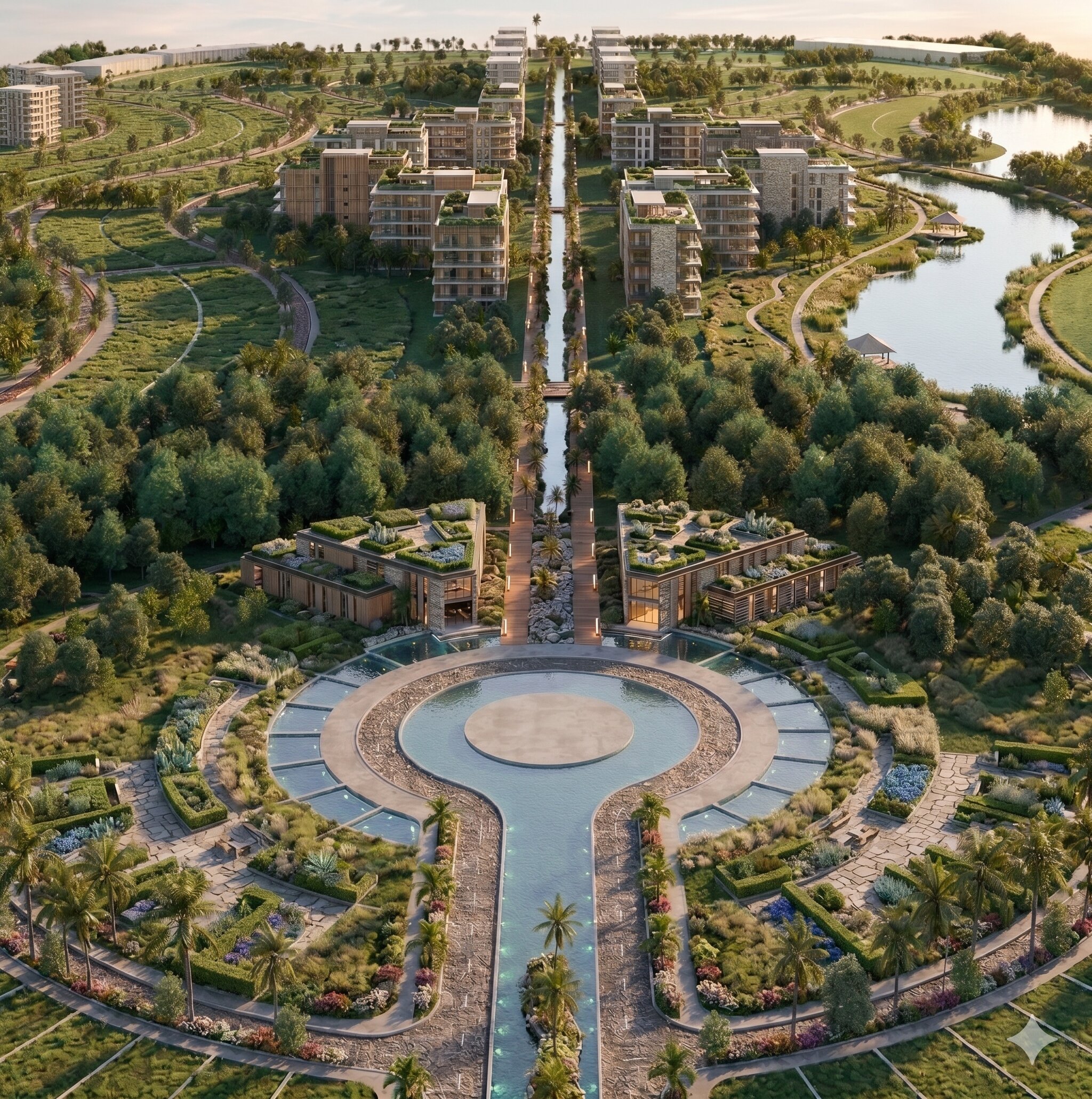 Vista aérea de loteamento urbano